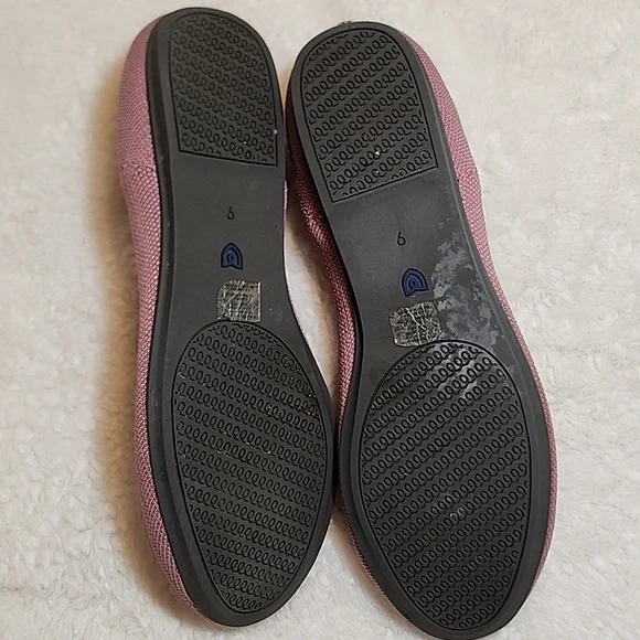 Rothy's The Flat Begonia Pink Knit Fabric Slip On Ballet Flats Bubble Gum Sz 9 - Picture 16 of 16